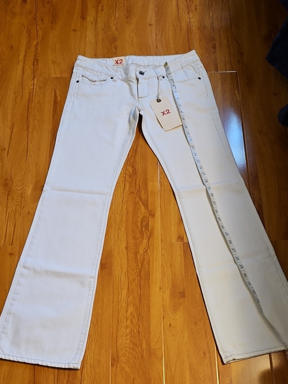 X2 White Flared Women's Jeans